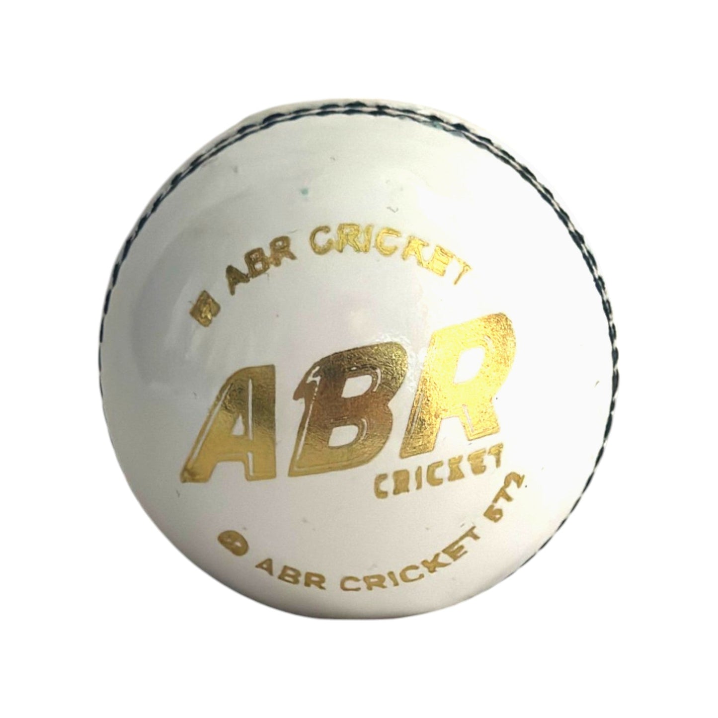 ABR Cricket Ball - 156g, White | Premium Leather Cricket Ball